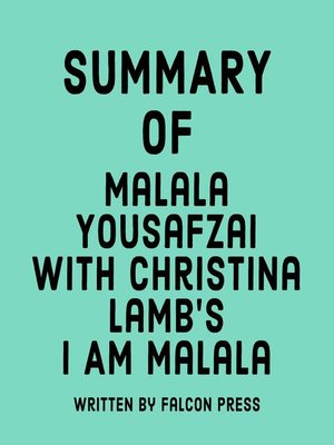 cover image of Summary of Malala Yousafzai with Christina Lamb's I Am Malala